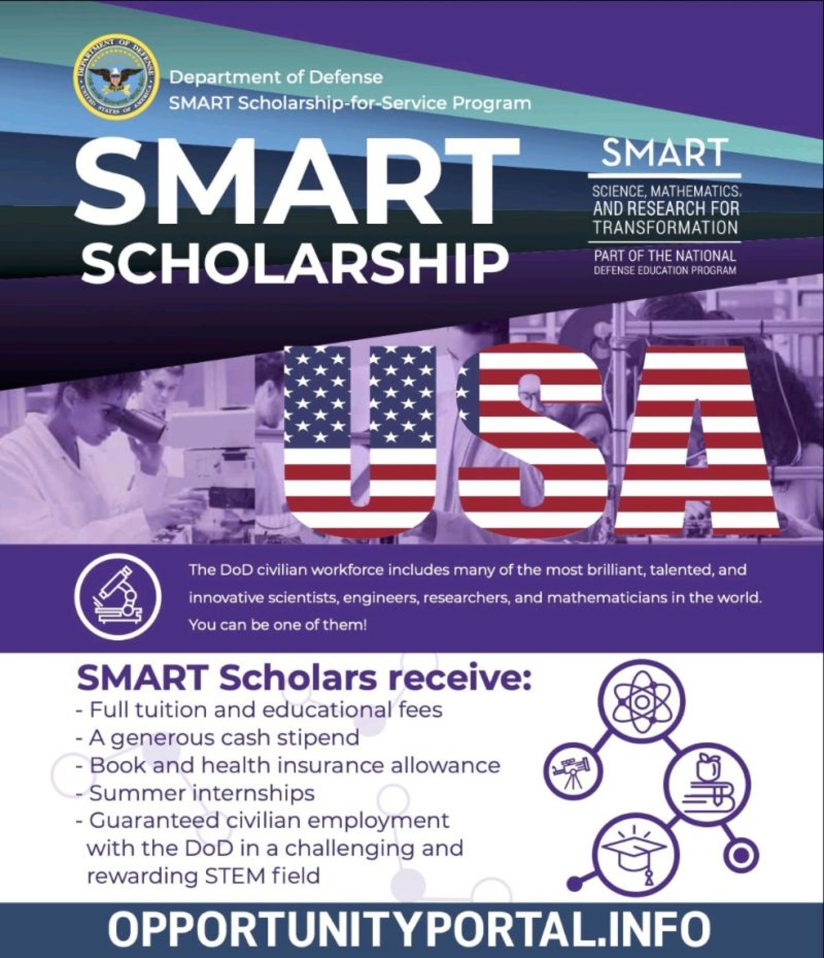 SMART Scholarship in USA 2024 | Fully Funded